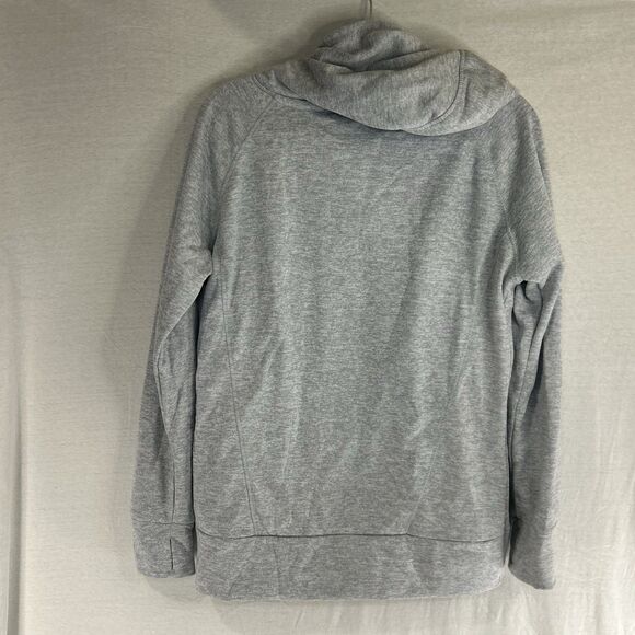 Ivory Ella womens Large pull over hooded sweatsirt gray Green Hoodie Elephant - Picture 5 of 7